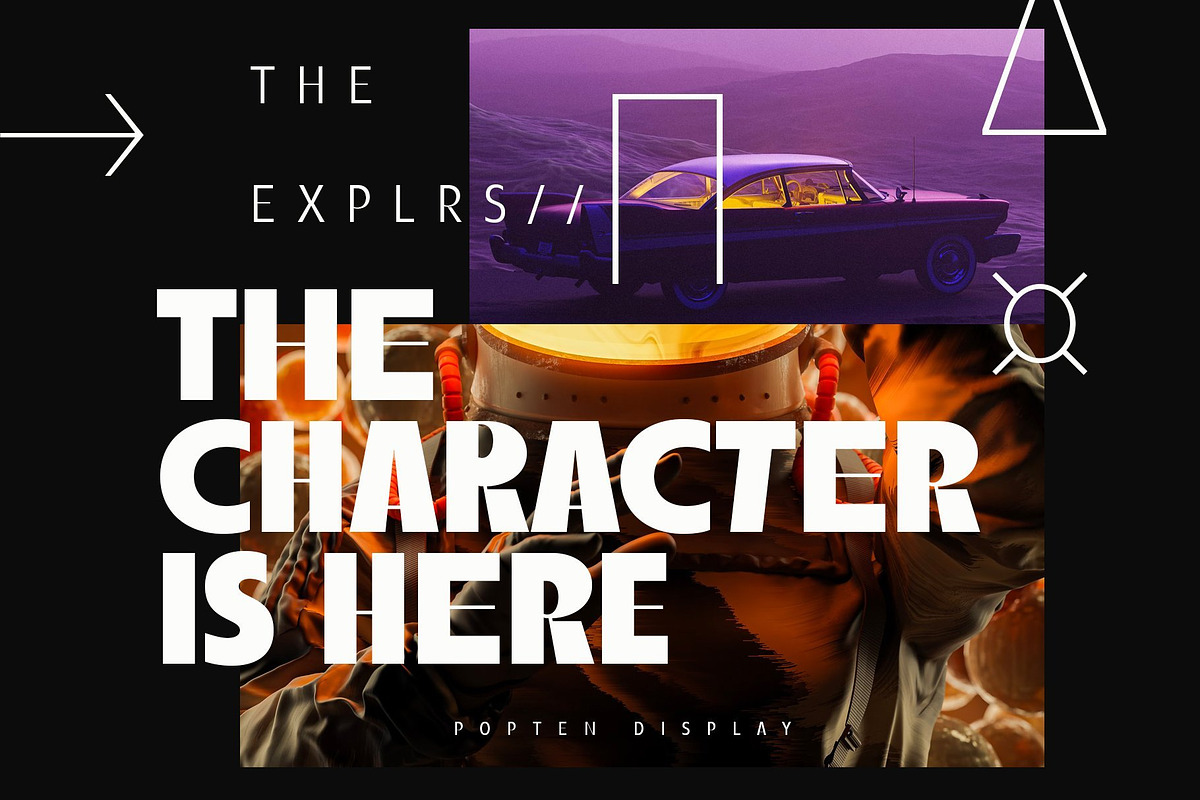 Popten Display Family Font, a Sans Serif Font by Siwox Studios (Photo 2 of 9)