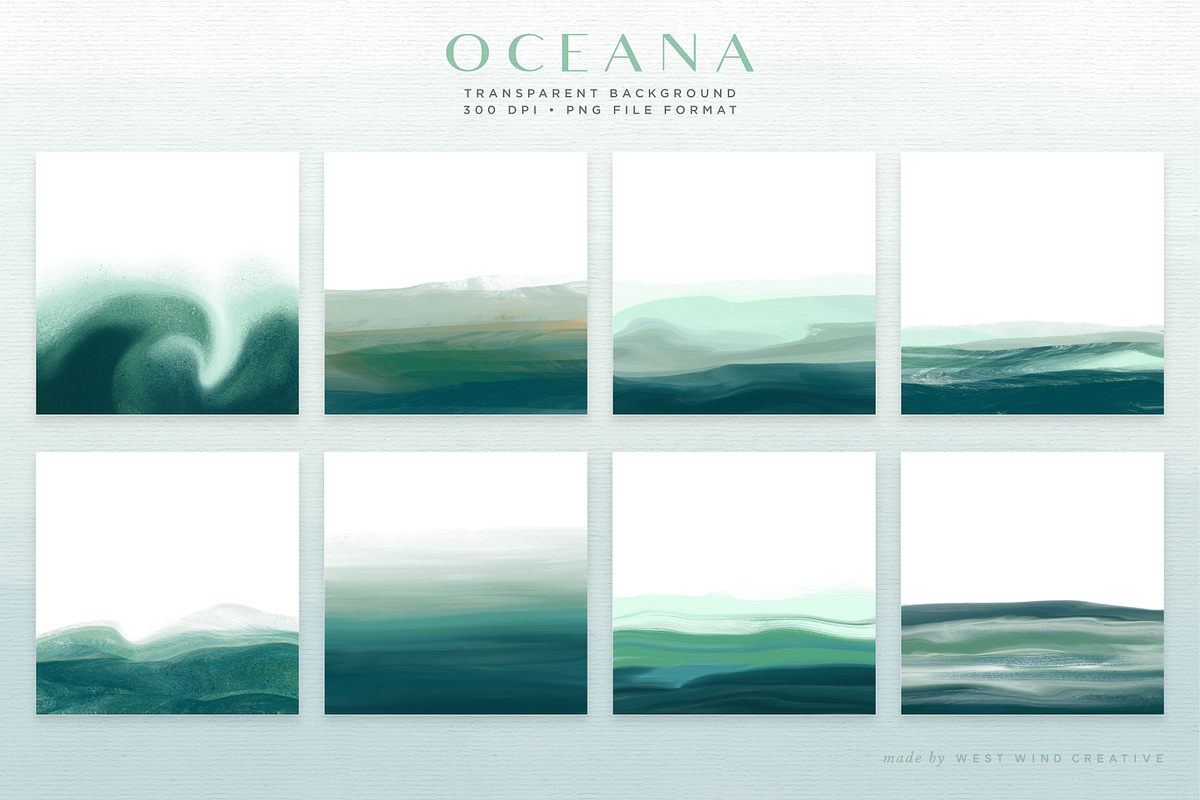 Oceana - Textured Backgrounds, a Background Graphic by Opal Creative (Photo 2 of 9)