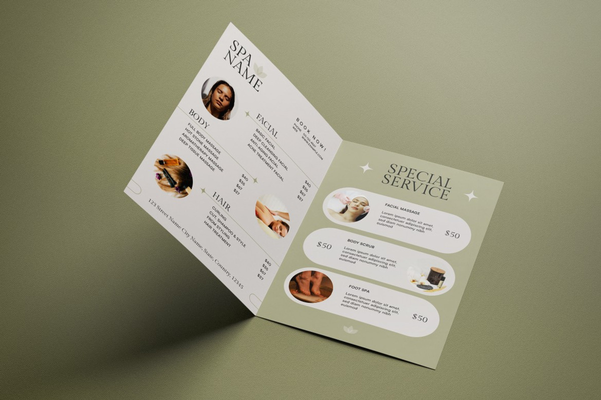 Spa Service Pricing Brochure preview 2