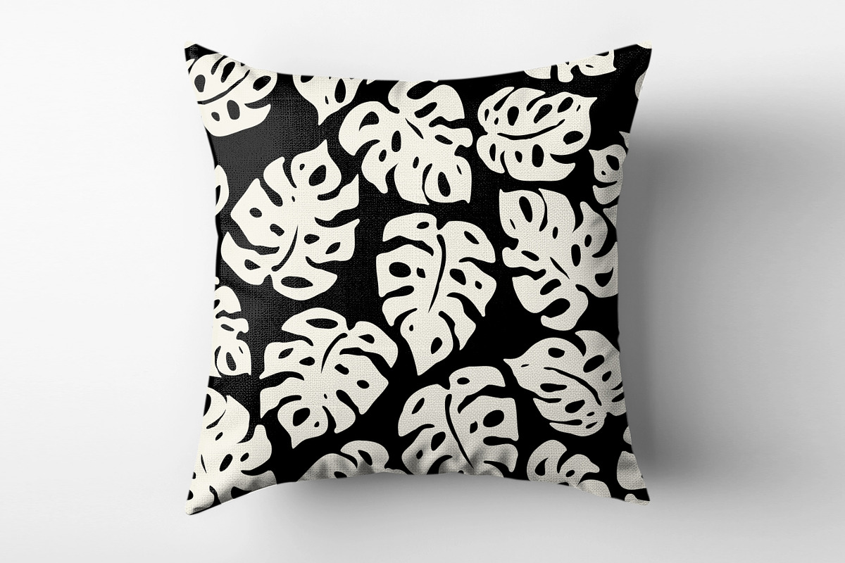 White Monstera Leaves, a Pattern Graphic by MalyskaStudio (Photo 4 of 19)