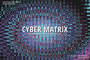 Cyber Matrix Wave Background Art, a Background Graphic by Eltypesstudio