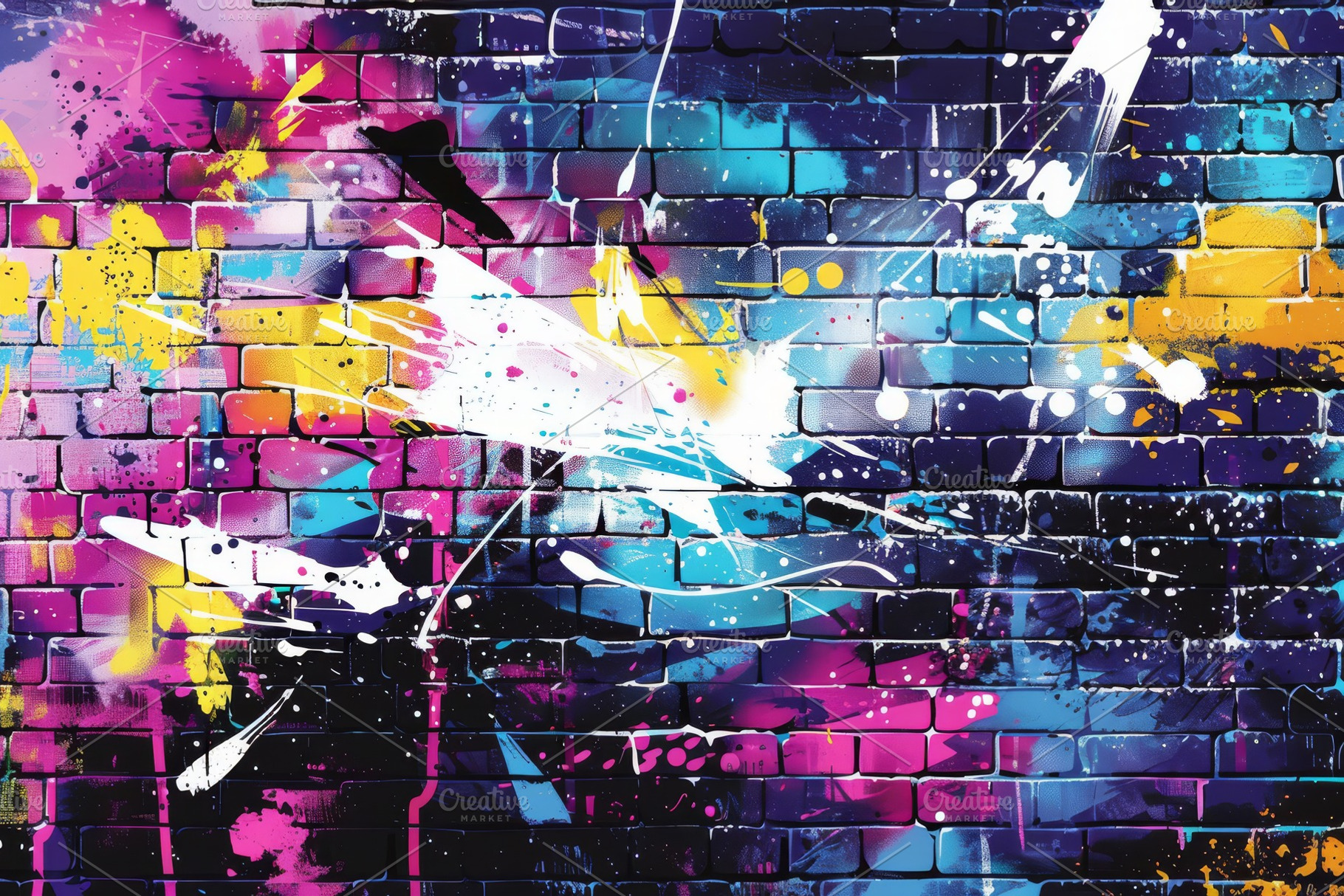 Colorful Abstract Urban Style Hiphop, an Abstract Photo by Pixeness