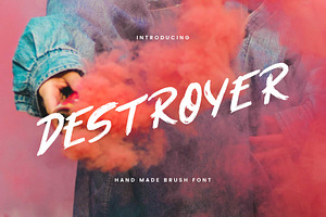 Destroyer — Brush Font