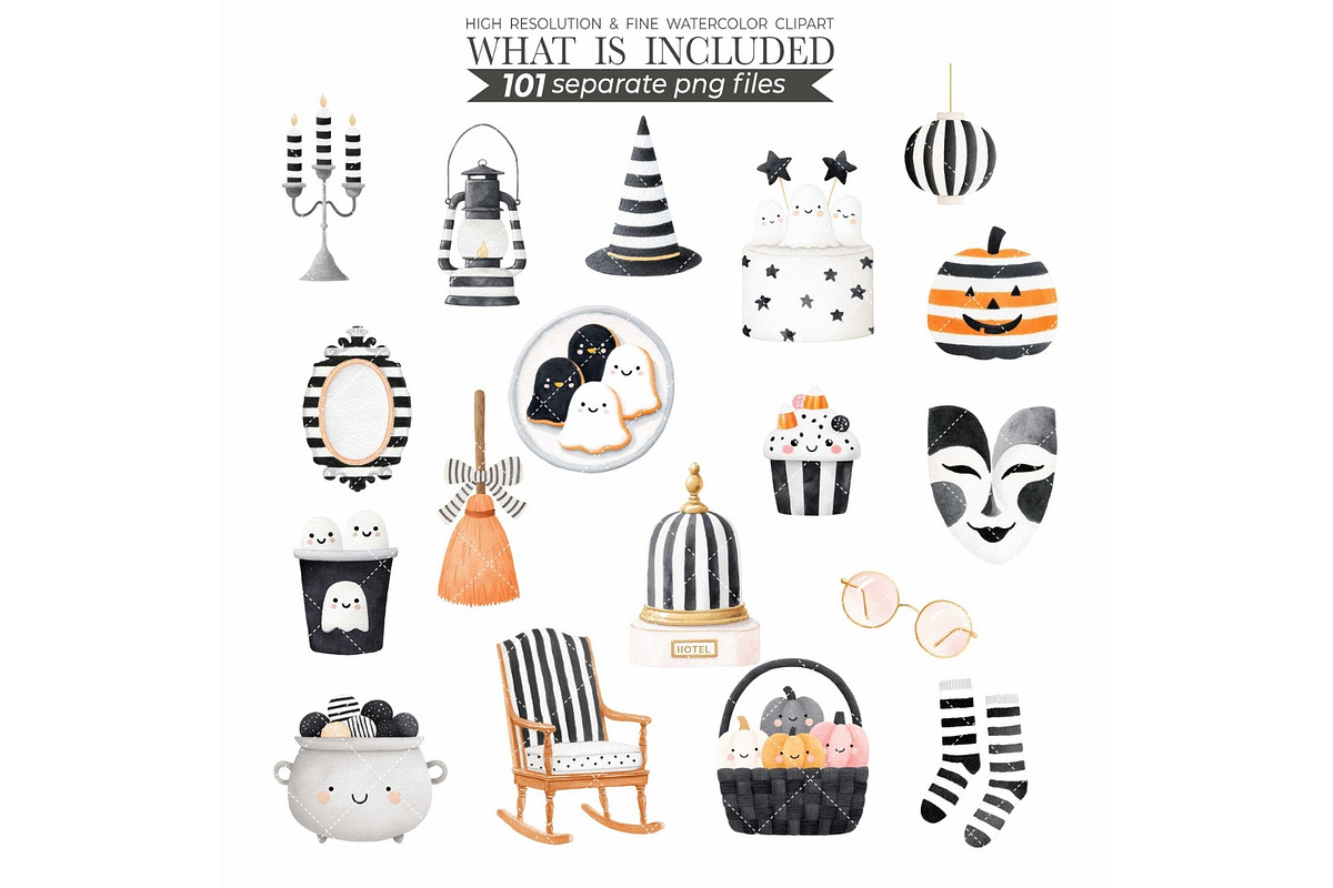 Watercolor Halloween Goose Clipart, an Illustration by CharmClipart (Photo 8 of 10)