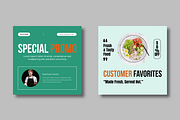 Restaurant Food Social Media Post, a Social Media Template by MightyDesign (Thumbnail 4 of 8)