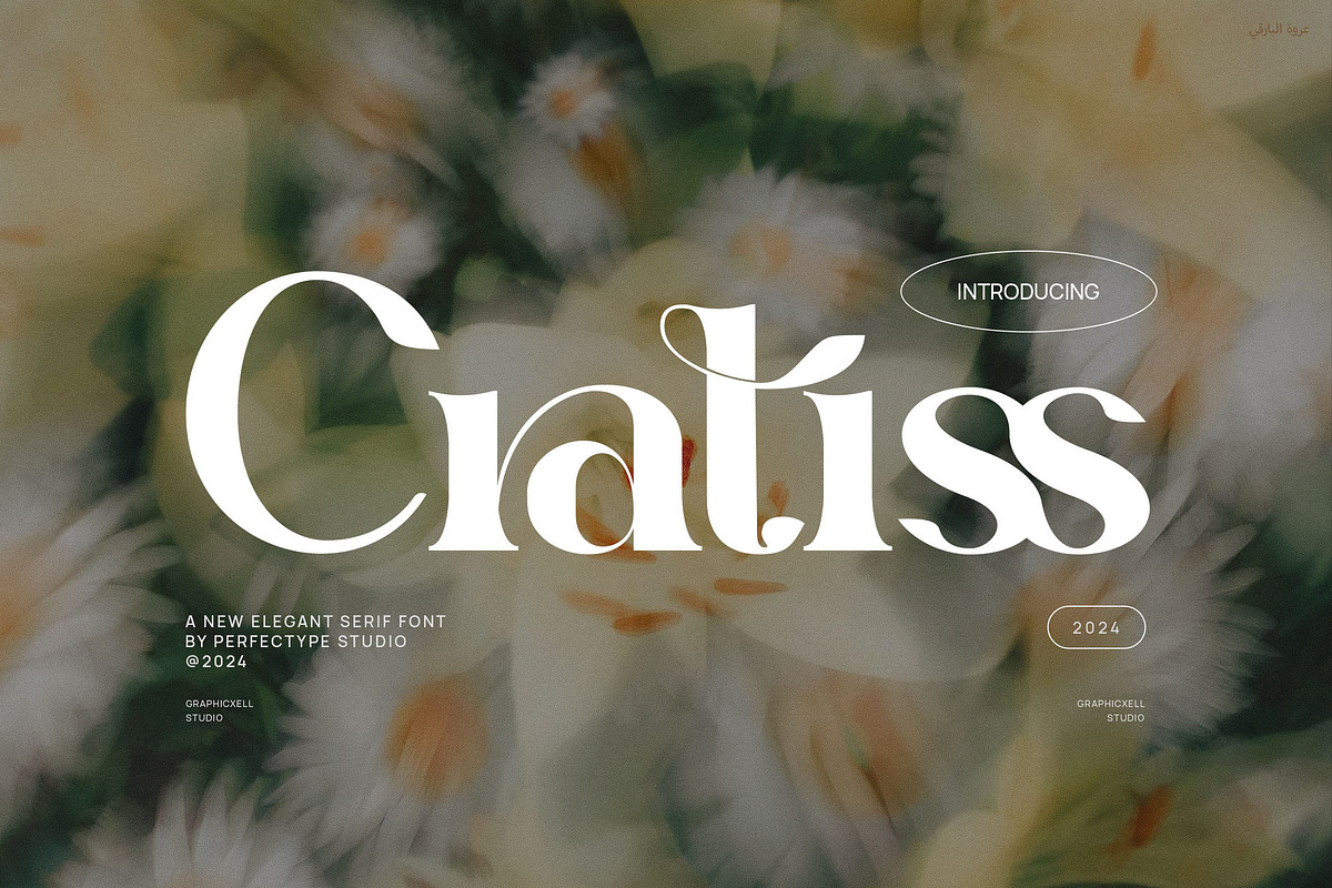 Cratiss Elegant Serif Font Typeface, a Serif Font by Perfectype (Photo 1 of 6)