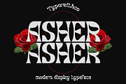 Asher | Modern Display Typeface, a Sans Serif Font by Typoraith Co (Thumbnail 1 of 9)