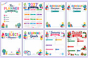 2027 Homeschool Planner Kit | Lesson, a Stationery Template by Mustafiz (Thumbnail 2 of 4)