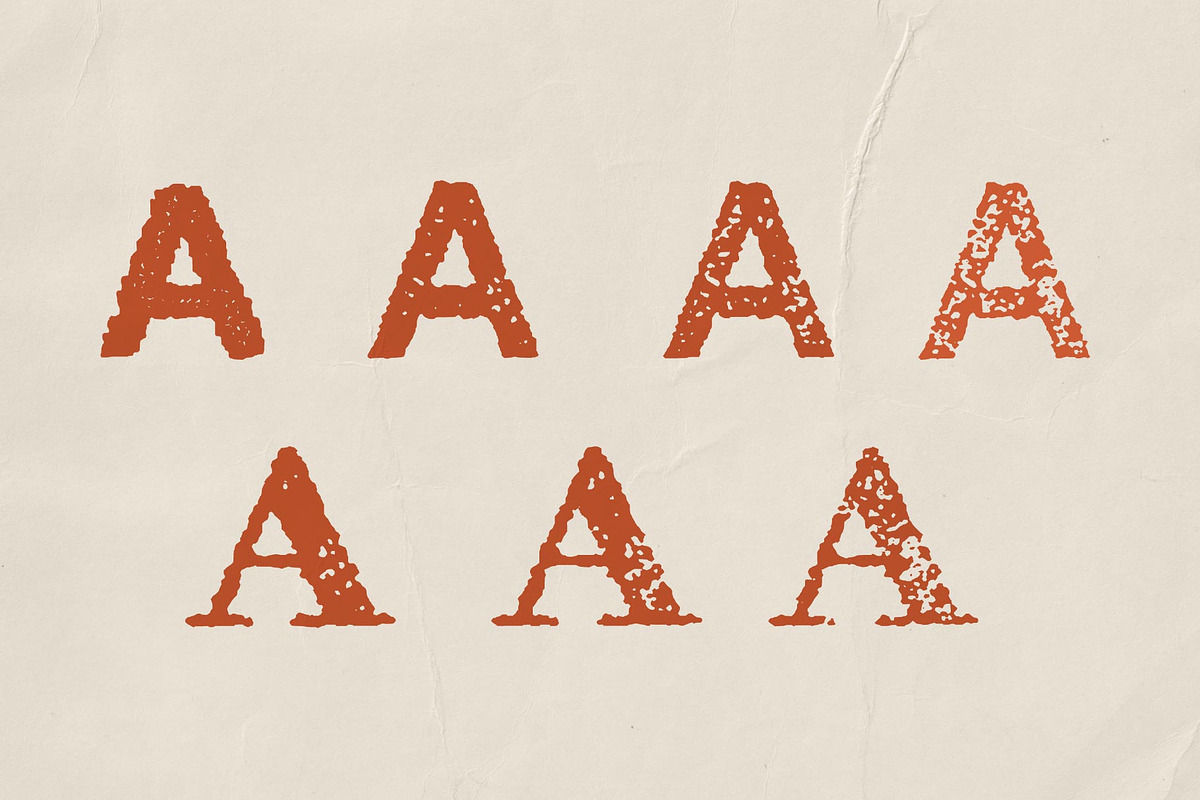 Archivers; Old Print All Caps Fonts, a Sans Serif Font by Eko Bimantara (Photo 4 of 10)
