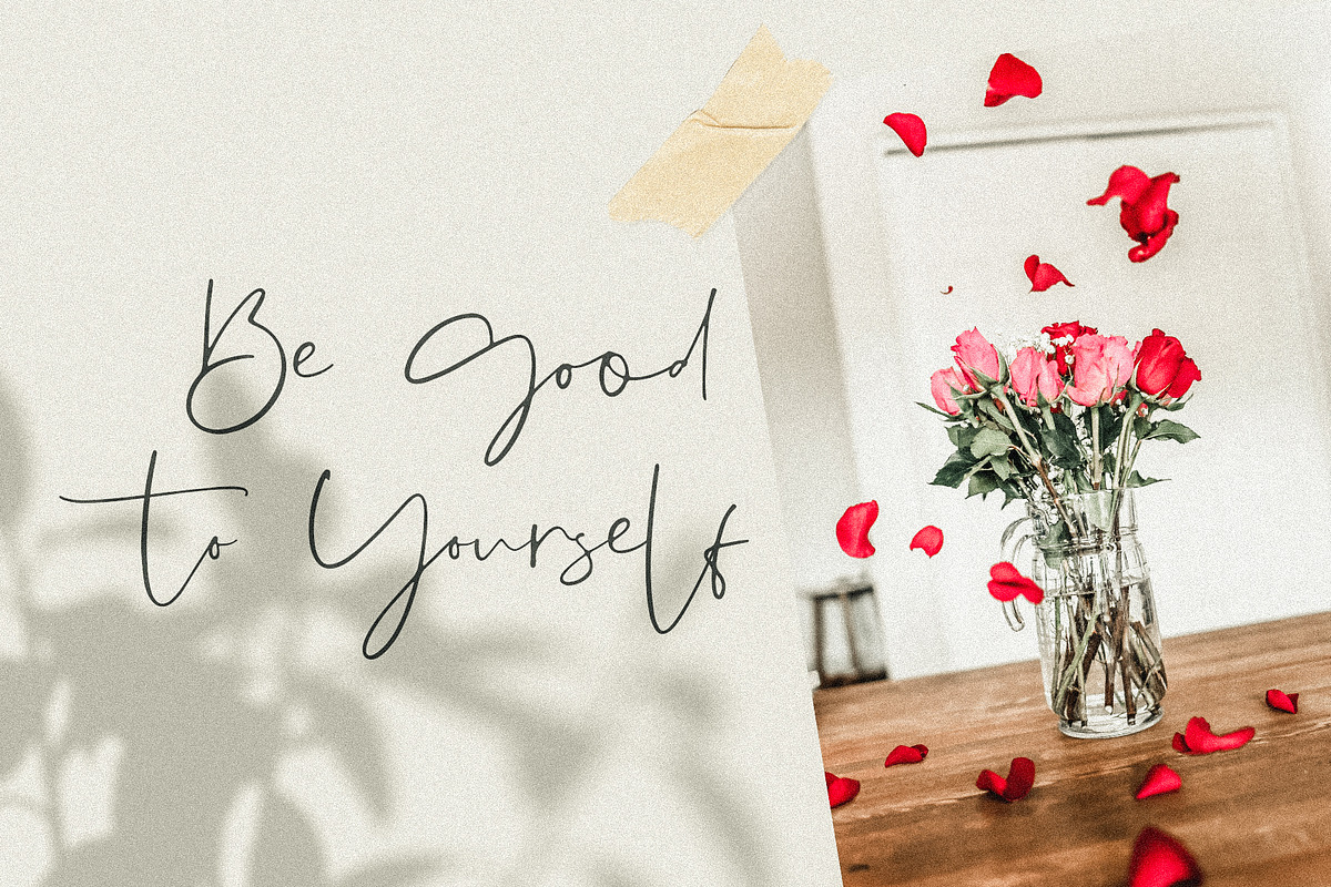 Ovetta Handwritten Script, a Script Font by Awanstudio (Photo 5 of 7)