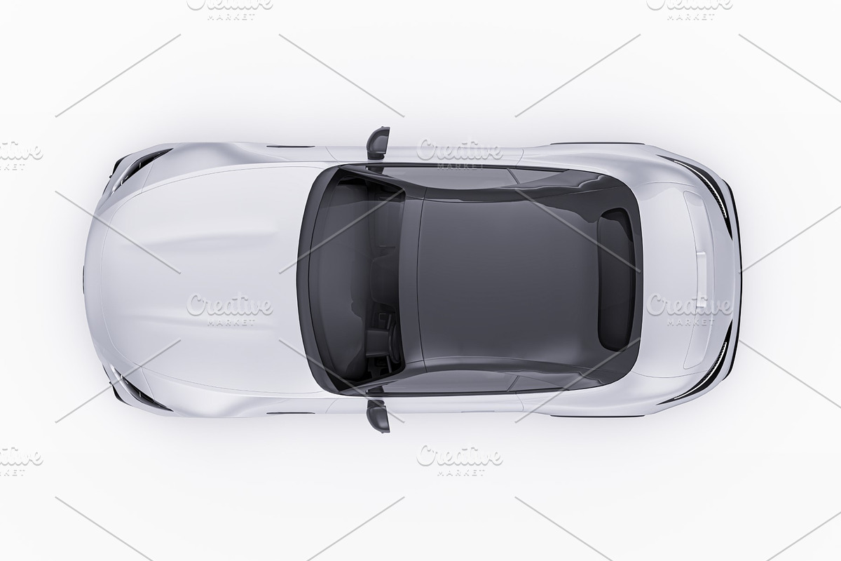 Luxury V8 Sport Convertible Set, an Advertising Mockup by Halal Graphic Studio (Photo 12 of 12)