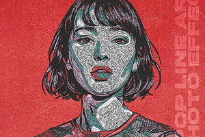 Pop Line Art Photo Effects