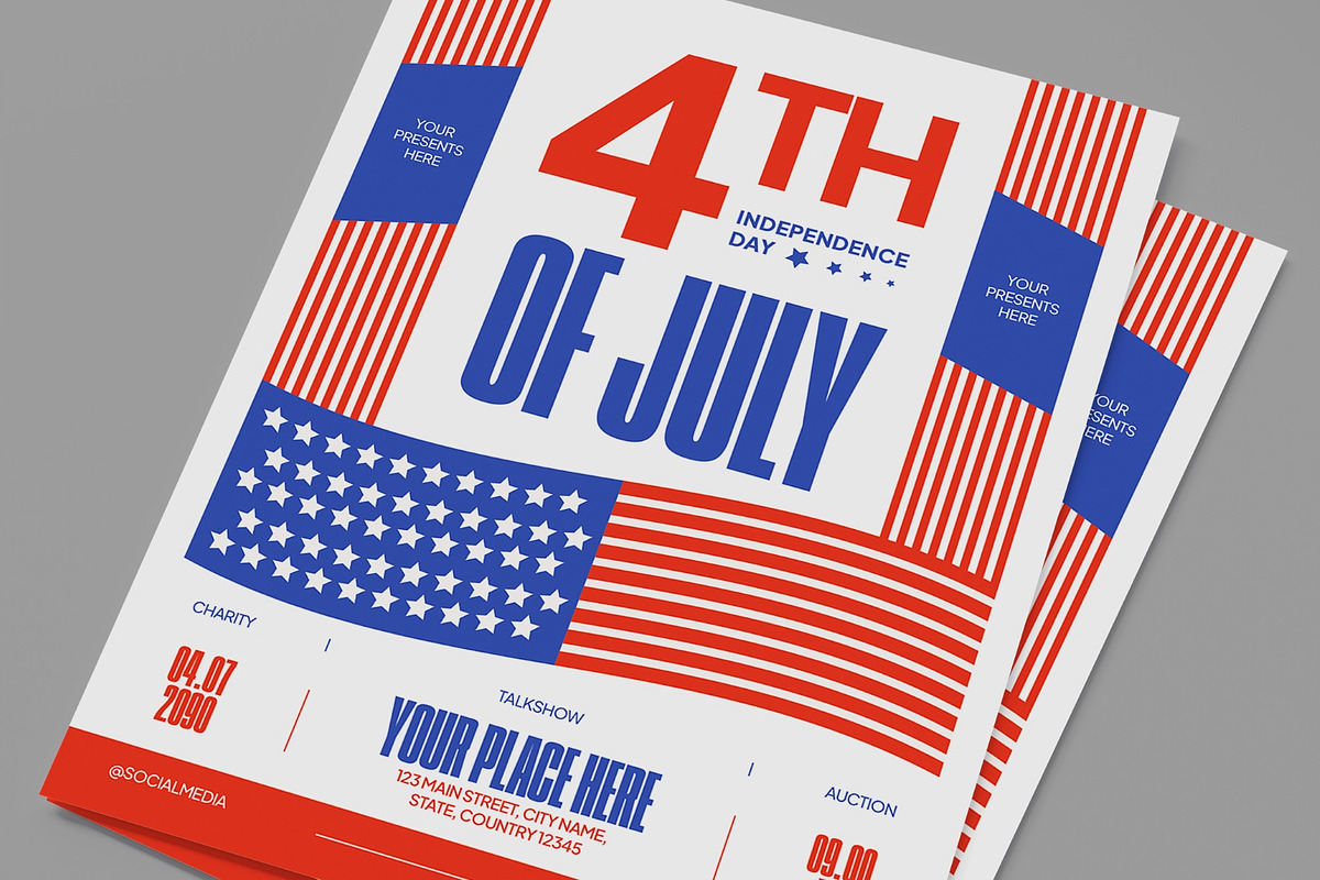 4th July Independence Day Flyer, a Flyer Template by graphicook (Photo 2 of 3)