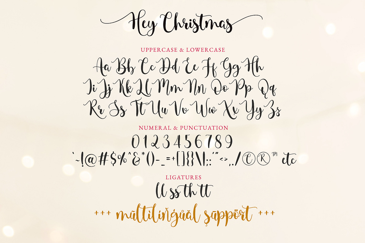 Hey Christmas - Font with Tail, a Script Font by Airotype (Photo 9 of 11)