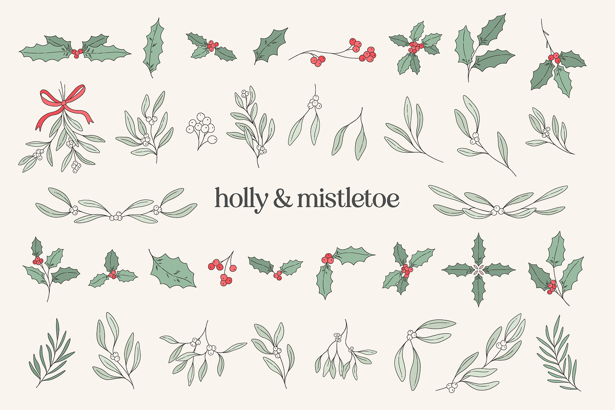 Festive Decor Vector Illustrations, a Decorative Illustration by Emma Webb Studio (Photo 4 of 10)