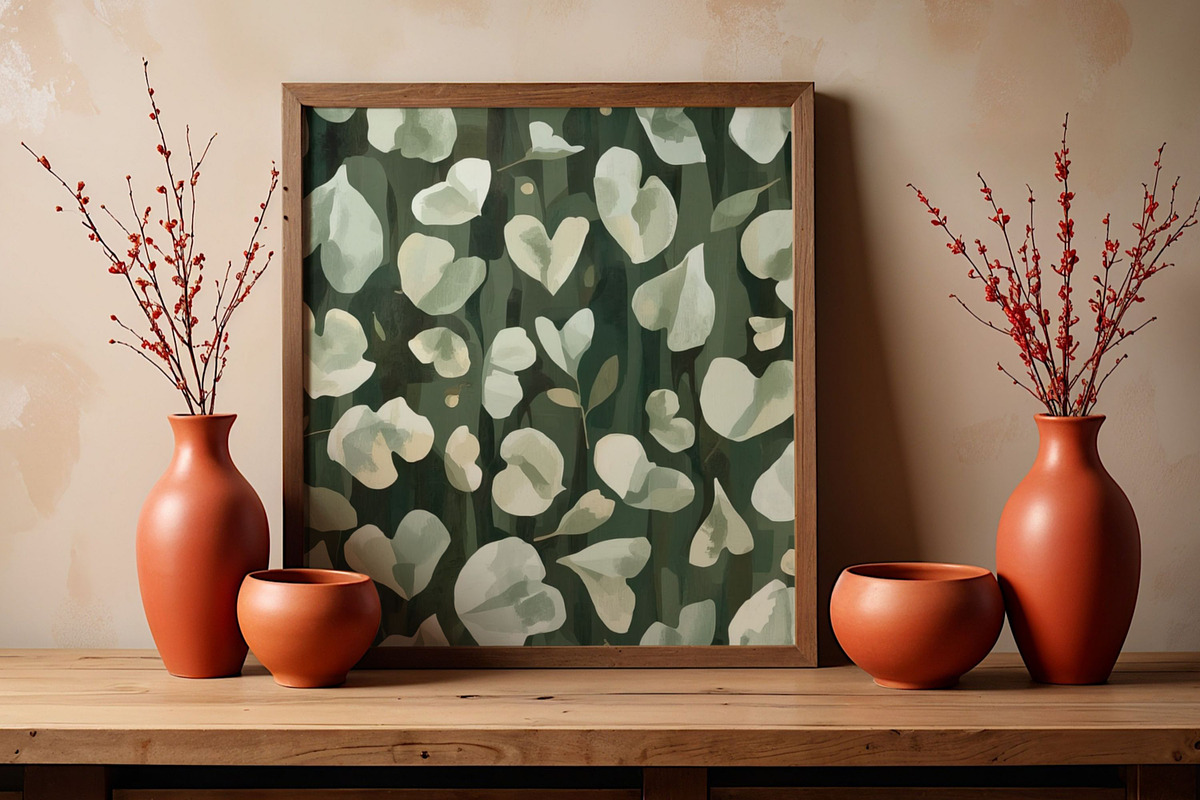 Leaves Textured Backgrounds, a Background Graphic by M9 Design (Photo 7 of 9)
