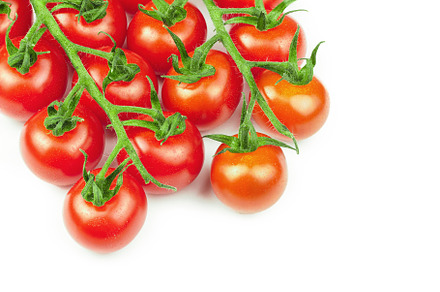 Branches of fresh cherry tomatoes is, a Food & Drink Photo by AlexBush