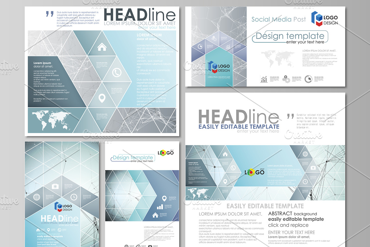 Mega Pack templates, a Brochure Template by VectorShop (Photo 66 of 102)
