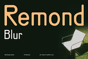 Remond Blur, a Sans Serif Font by Craft Supply Co. (Thumbnail 1 of 8)