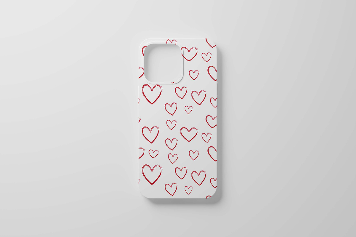 Seamless pattern red hearts, a Pattern Graphic by Viktorijareut (Photo 3 of 5)