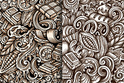 Chocolate Graphics Doodle Patterns, a Pattern Graphic by BALABOLKA (Thumbnail 6 of 7)