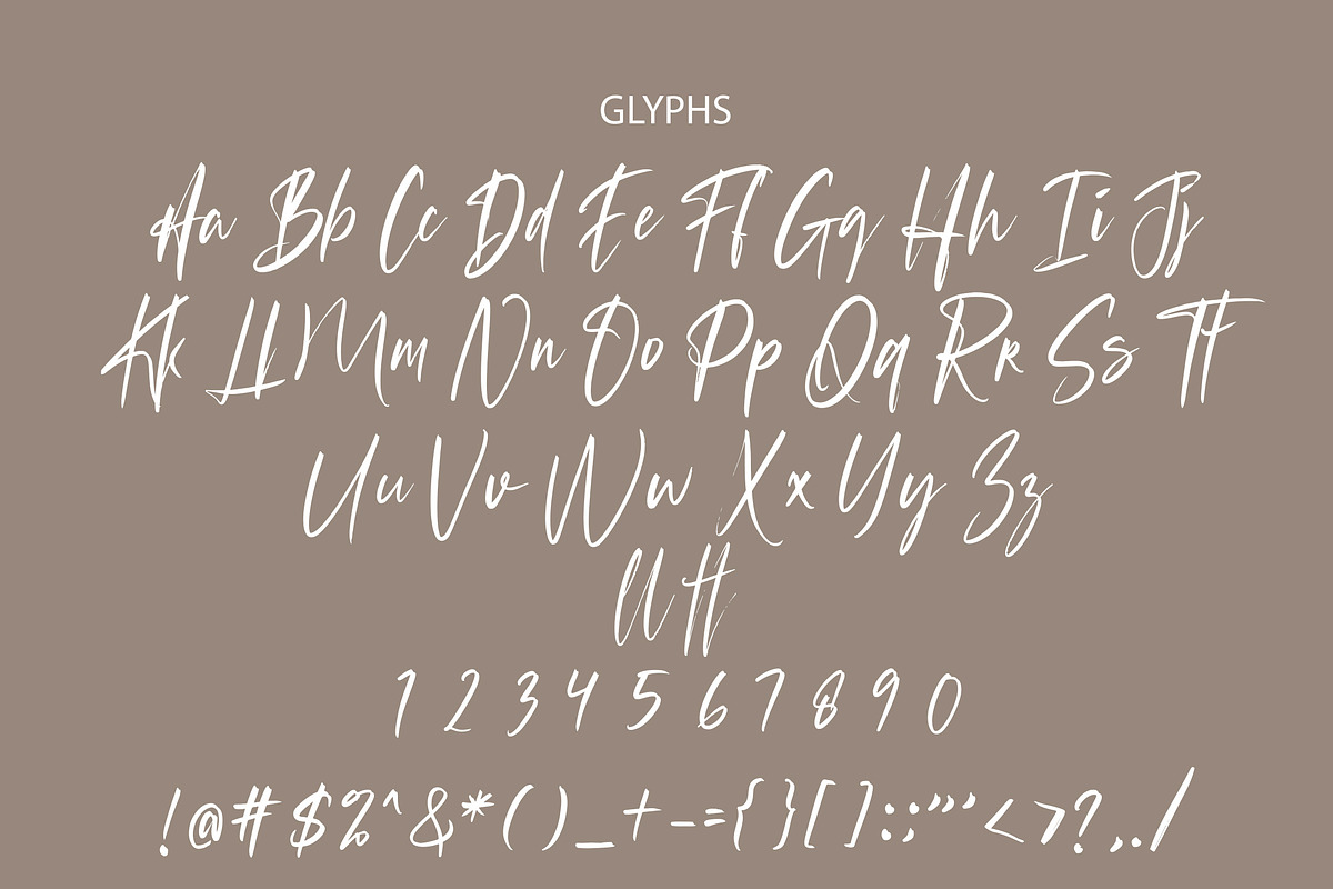 Arlitha Brushed Font, a Script Font by Lythcreative (Photo 8 of 8)