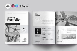 Architecture Portfolio Template, a Brochure Template by Spark_Creative