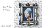 Vintage Frame & Wallpaper Mockup, a Household Mockup by mock-ups (Thumbnail 11 of 14)