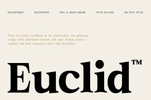 Euclid Serif | 180 Font Files