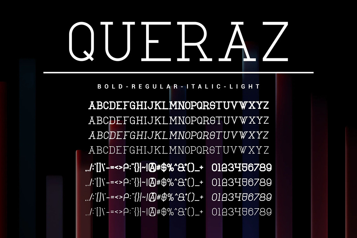Queraz, a Serif Font by Auliacreative (Photo 1 of 5)