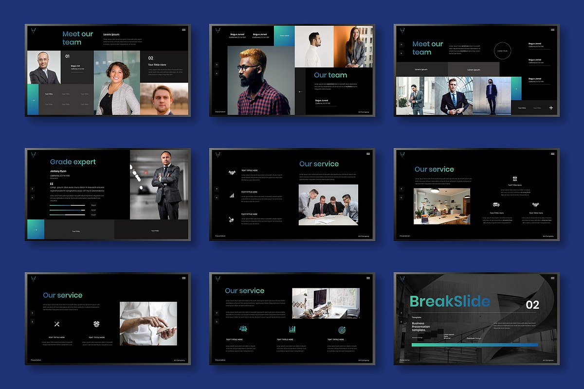 Grade – Business PowerPoint, a Presentation Template by Dens Creative Studio (Photo 3 of 6)