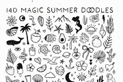 Magic Summer doodles and line art, a Seasonal Illustration by harmonia_green_art (Thumbnail 3 of 7)