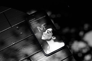 IPhone 15 Dark Moody Mockups