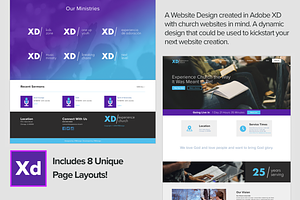 Adobe XD Experience Church Web Kit