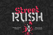 Street Rush font & graphics, a Sans Serif Font by Gleb Guralnyk (Thumbnail 1 of 9)