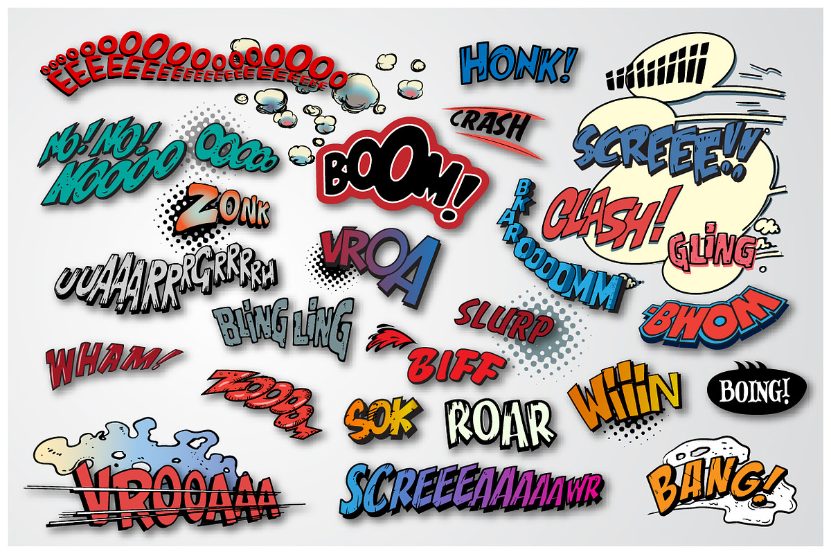 Comic Book Explosions Bundle, an Illustration by Vector Clash (Photo 8 of 10)