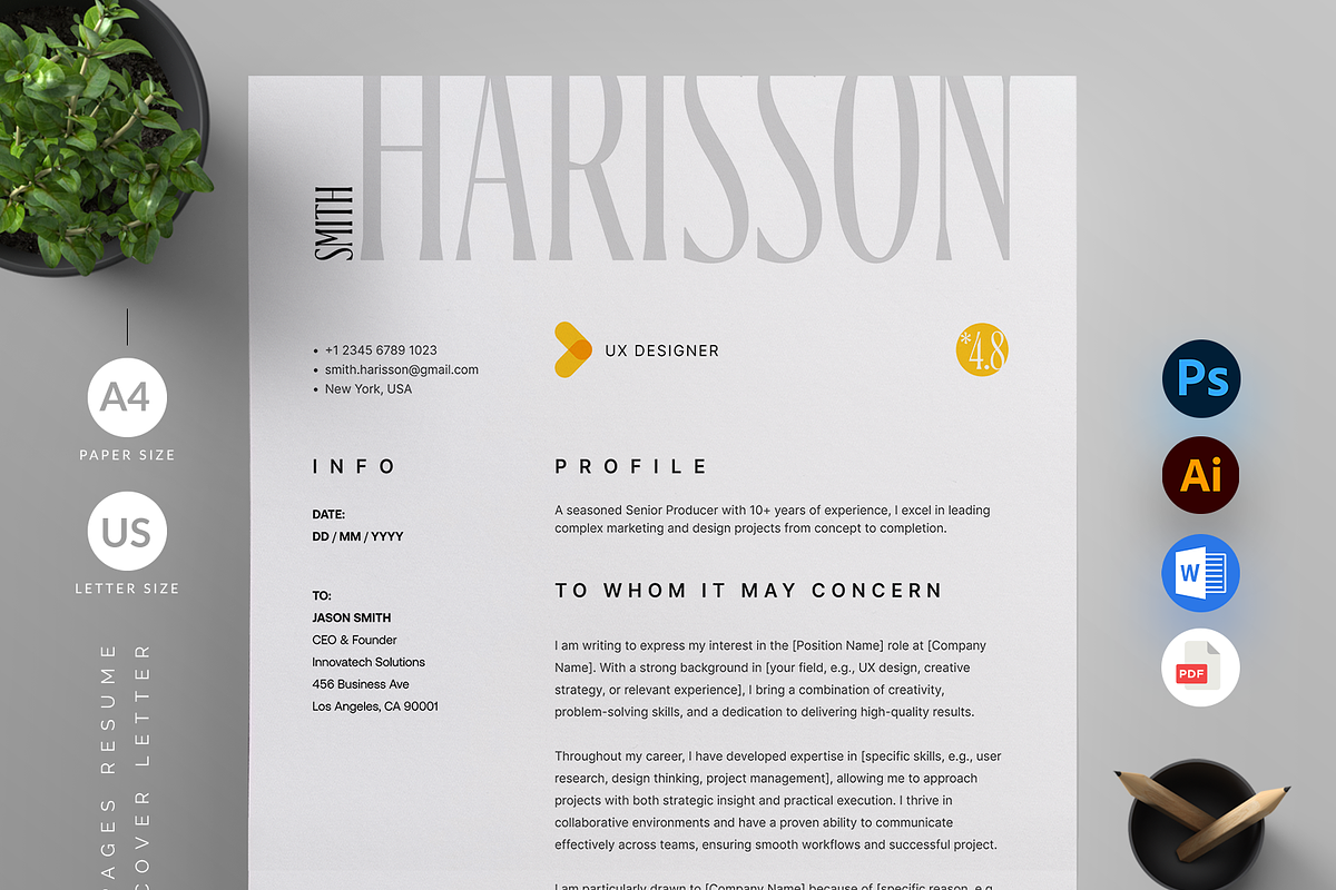 Resume/CV, a Resume Template by Reuix Studio (Photo 4 of 5)