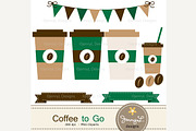Coffee Digital Paper, a Pattern Graphic by JennyL Designs (Thumbnail 2 of 4)