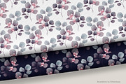 Dusty Eucalyptus & Flowers Set, a Pattern Graphic by Gribanessa (Thumbnail 4 of 5)