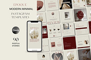 EPOQUE Aesthetic Canva Templates, a Social Media Template by Studio Suvelle (Thumbnail 1 of 11)