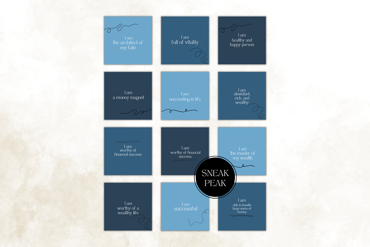 Affirmation Card of Deck Template, a Templates & Theme by Digital By Nikoleta (Photo 10 of 10)