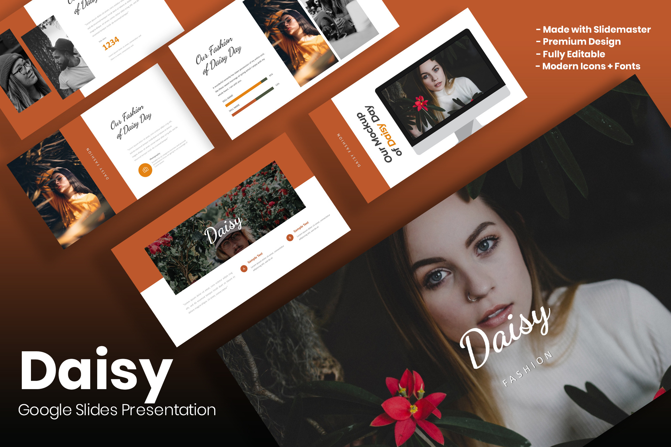 Daisy - Google Slide Template, a Presentation Template by AQR Studio