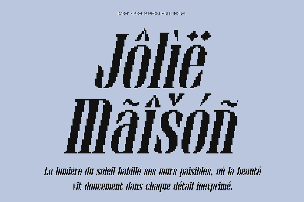 Darvine Pixel, a Serif Font by Craft Supply Co. (Photo 7 of 8)