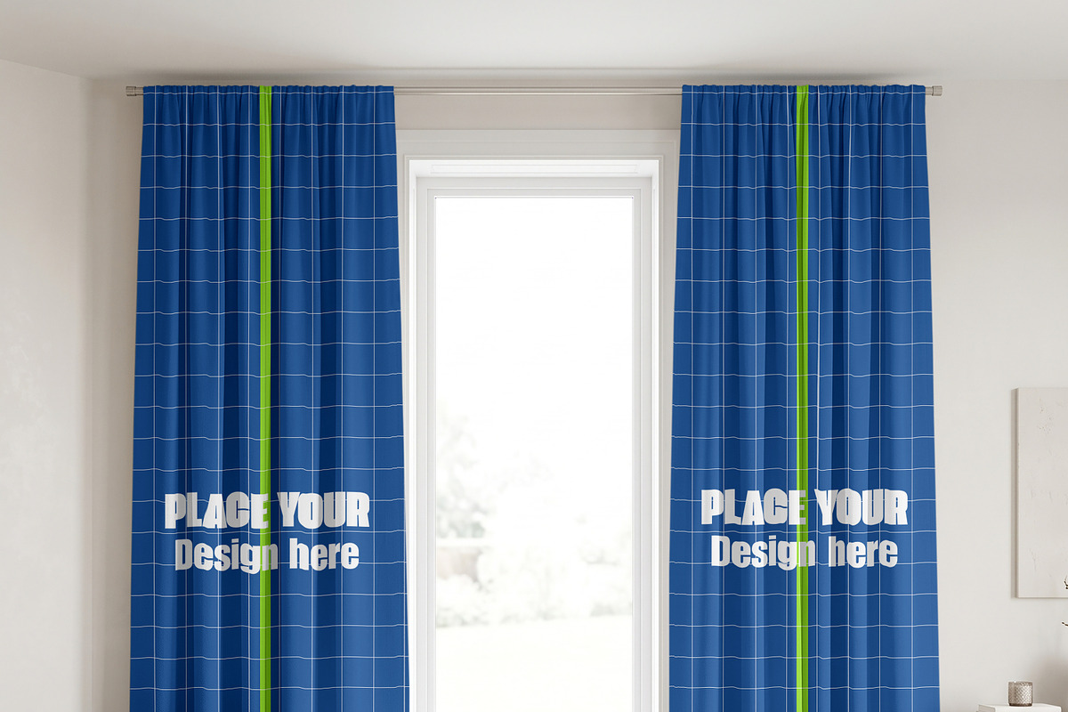 Curtain Mockup - 3 Lifestyle PSD, a Household Mockup by Pixel Foundry (Photo 3 of 7)