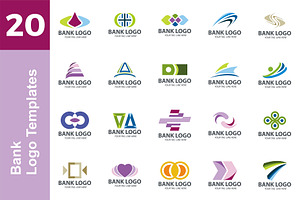 20 Logo Bank Templates Bundle