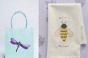 Watercolor Insects, an Animal Illustration by Stacey Shaller (Thumbnail 4 of 6)