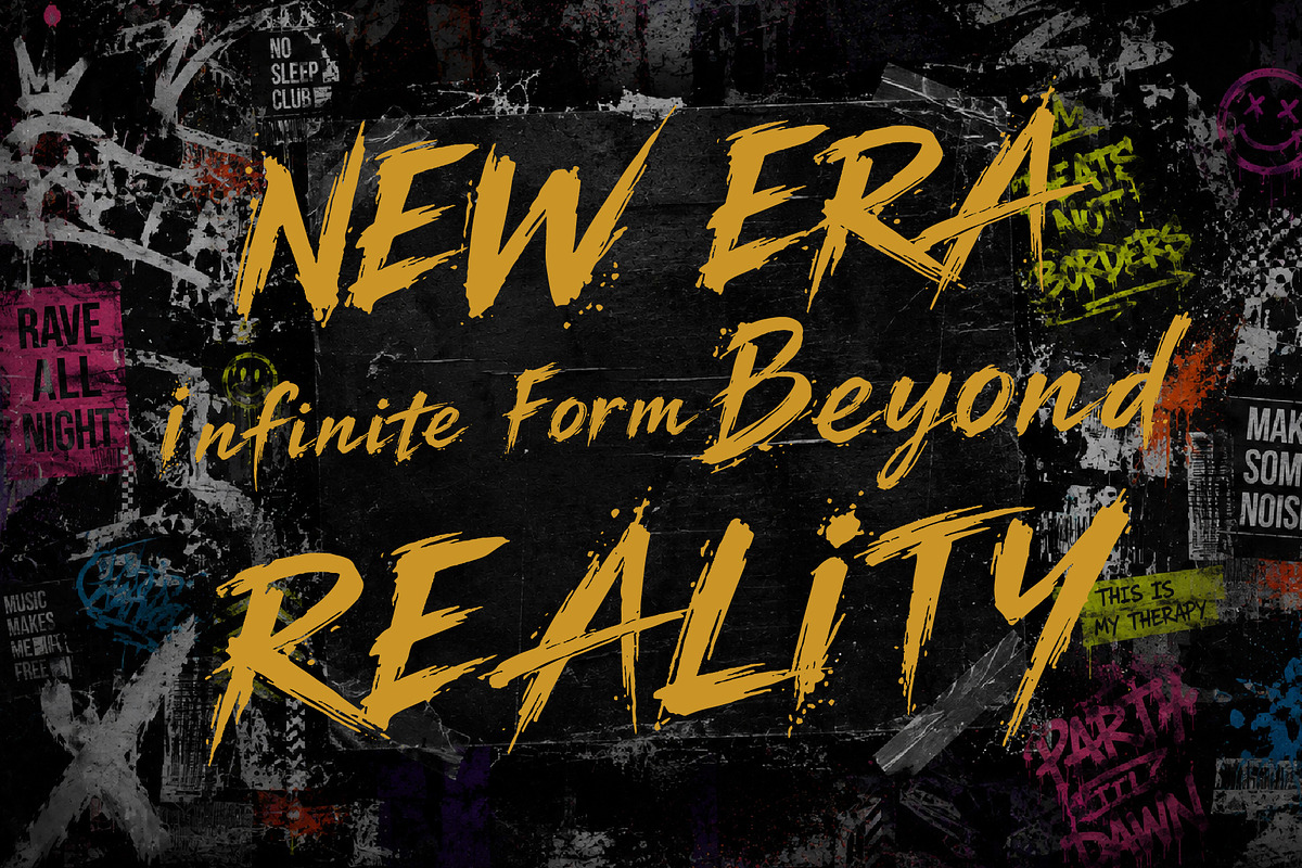 RawBlade - Grunge Display Typeface, a Handwritten Font by HypeWorksCo (Photo 7 of 10)