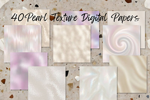 40 Metallic Pearl Texture Papers