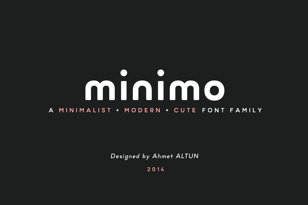 Minimo, a Sans Serif Font by Ahmet Altun (Photo 1 of 4)