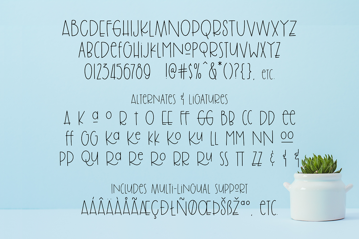 Brolly Fight, a playful wonky font, a Handwritten Font by Rachel White Art (Photo 11 of 12)